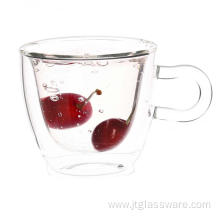 Double Layered Borosilicate Glass Cup For Green Tea